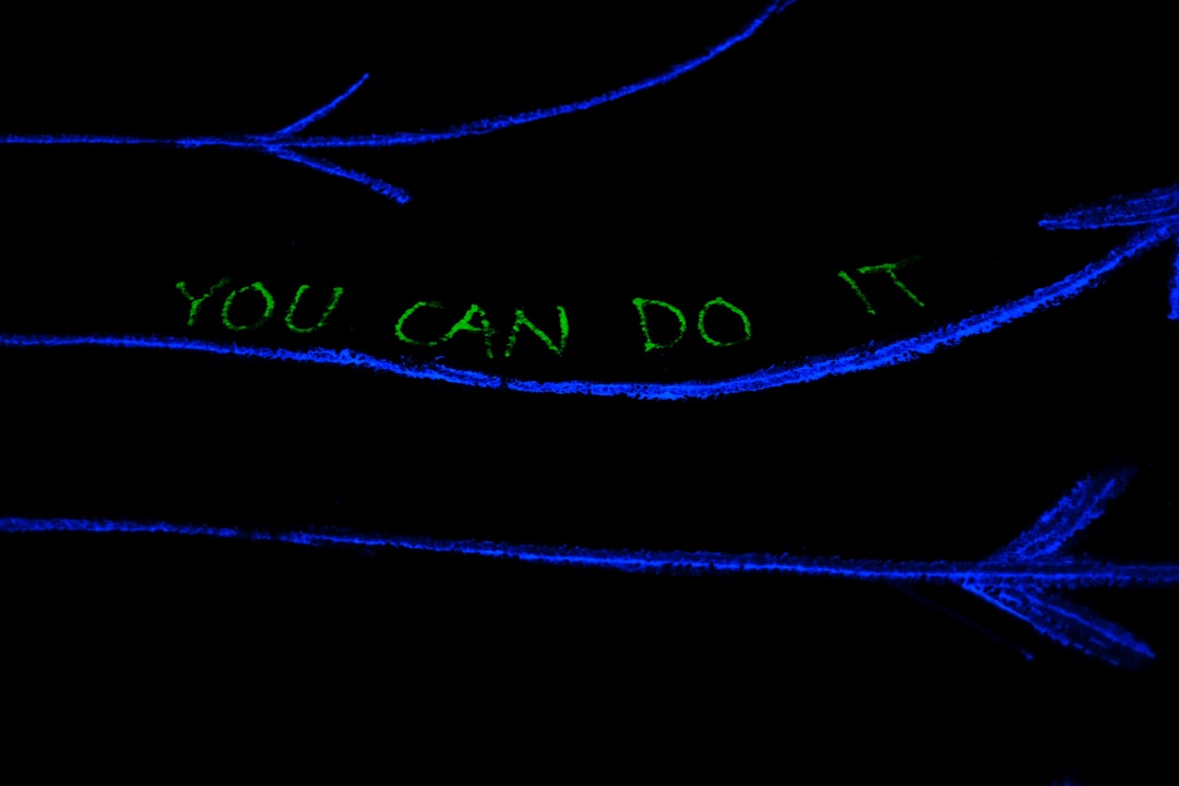 a drawing of an arrow with the words you can do it